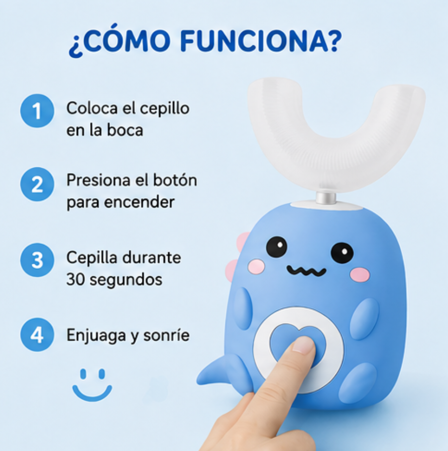 DinoClean 360° | El Cepillo Original en Forma de U