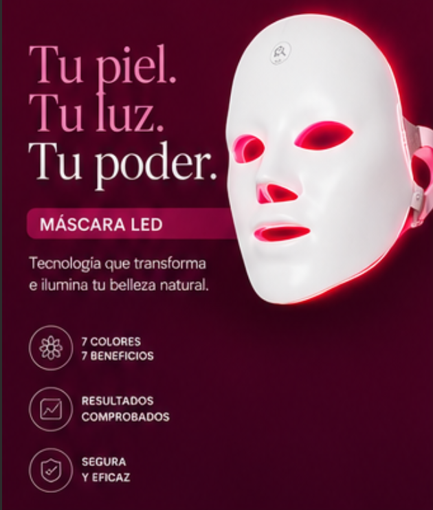 MASCARA FACIAL LED | 7 COLORES
