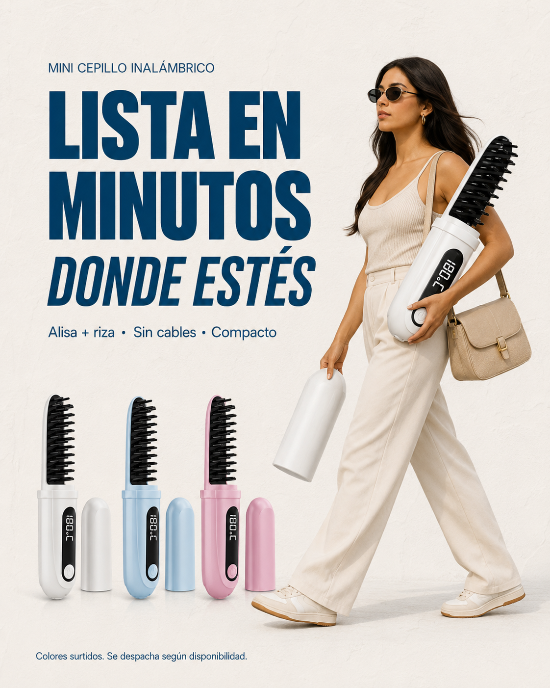 CEPILLO ALISADOR INALAMBRICO | Cabello liso y sin frizz en minutos