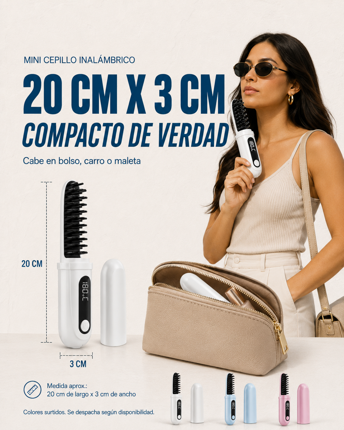 CEPILLO ALISADOR INALAMBRICO | Cabello liso y sin frizz en minutos