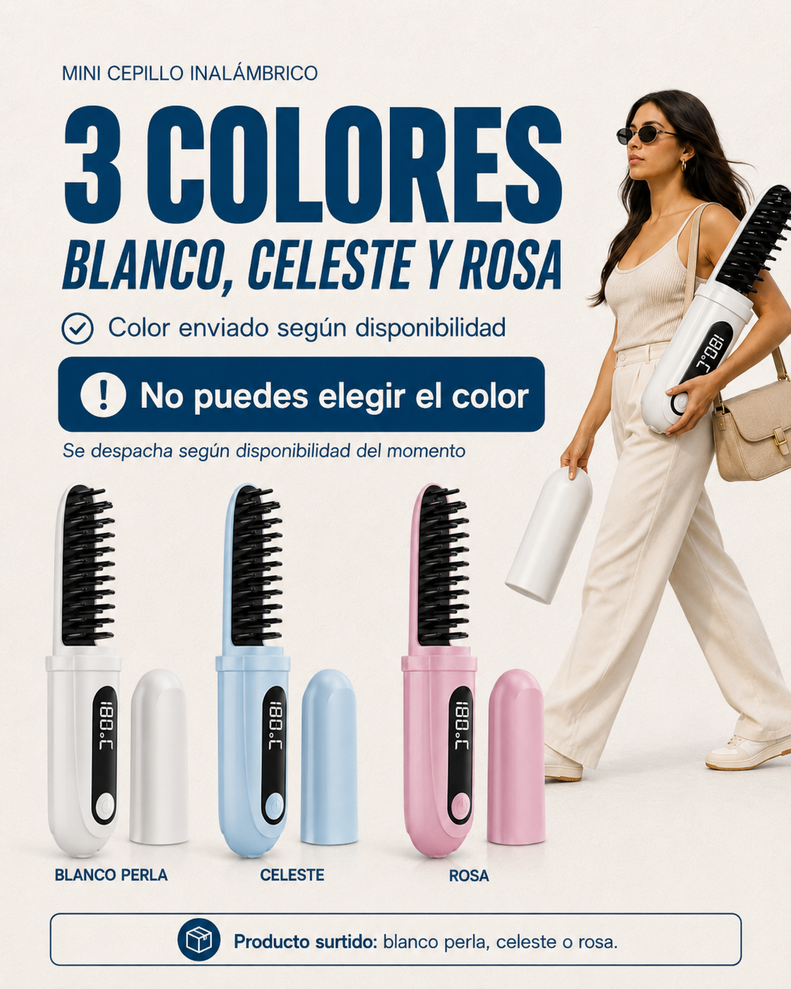 CEPILLO ALISADOR INALAMBRICO | Cabello liso y sin frizz en minutos
